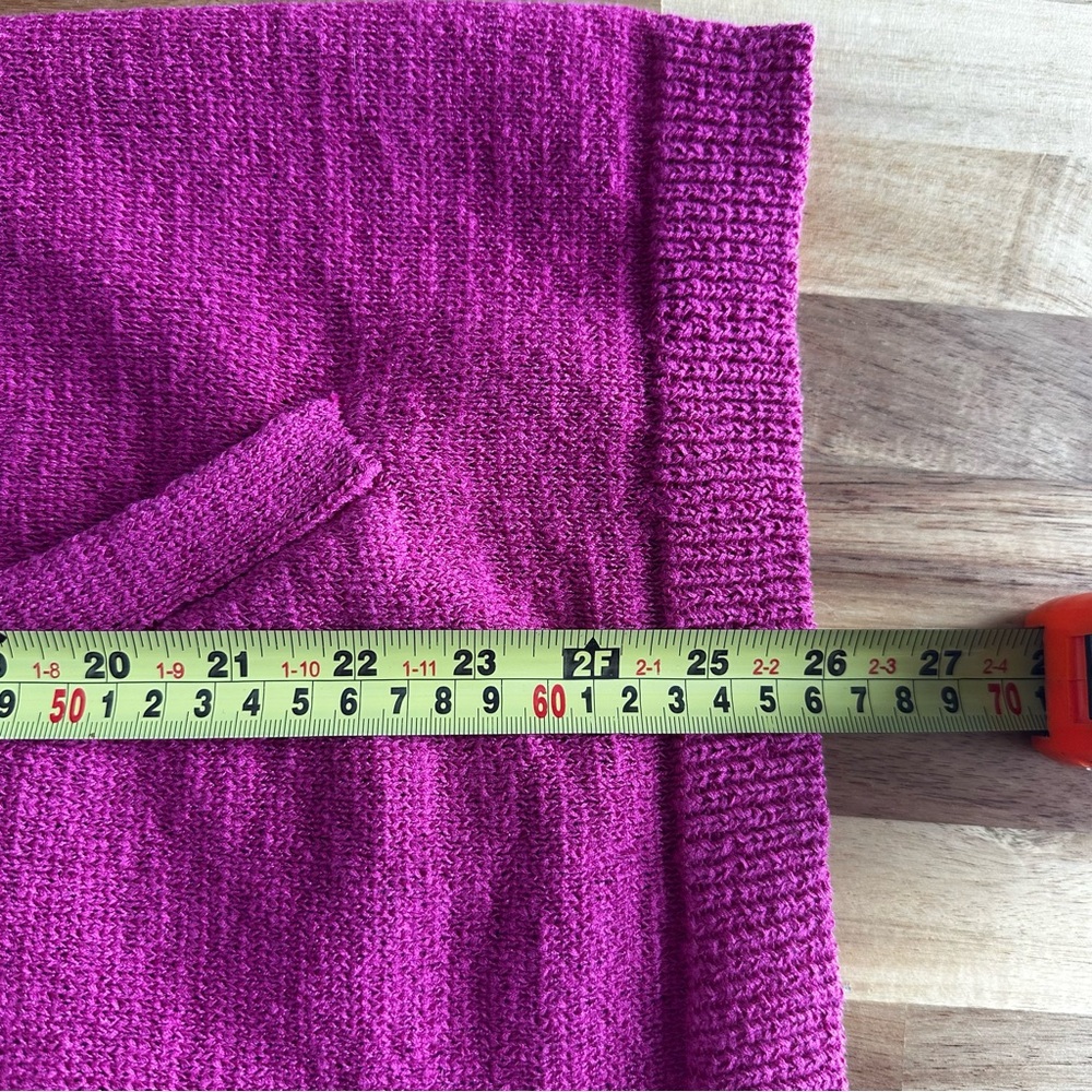Coldwater Creek‎ Womens 2X 20-22 Deep Pink Open Front Knit Cardigan Sweater - Picture 9 of 11